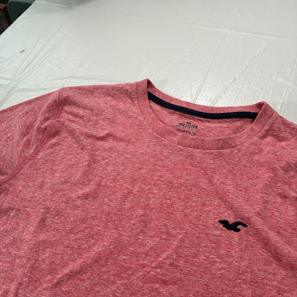 Hollister Must Have Collection Curved Hem Tee T-shirt XL Pink